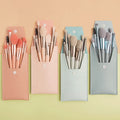 Cheap Promotion Mini Set Eye Face Makeup Brush Set with Bag Private Label 8pcs 10 Trade Assurance Synthetic Hair Skin-friendly