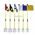 Golf Flagstick and Cup Set Practice Green Flag Pole Kit  Putting Green Flagstick with Hole Cup Golf Course Accessories