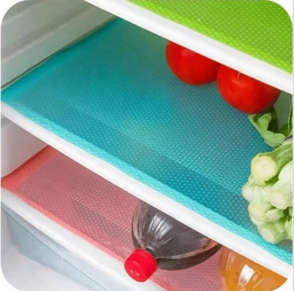 Dropship 2020 New Simple Can Be Cut Anti-fouling Refrigerator Pad Table Mat Drawer Pad Cabinet Refrigerator Pad 4 Pieces