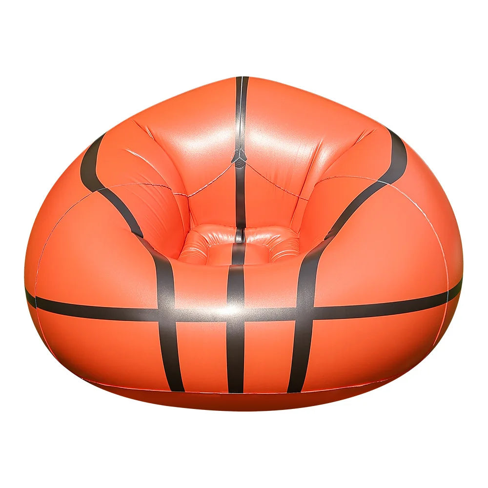 PVC Inflatable Basketball Sofa Lazy Inflatable Lounger Air Sofa Bed Movie Chair Relax Inflatable Seat Sofa