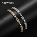 BB143 7mm 7inch+1inch Women Brass Cubic Zircon Bracelets Fashion Jewelry Party Gift