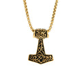 Nordic Thor's Hammer Pendant Personality Trend Domineering Men's Necklace Stainless Steel Pendant Necklace