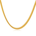 Men's Fashionable Stainless Steel Cuban Chain Charm Necklace Classic Gold Plated Claw Setting Trendy Color Weddings Parties