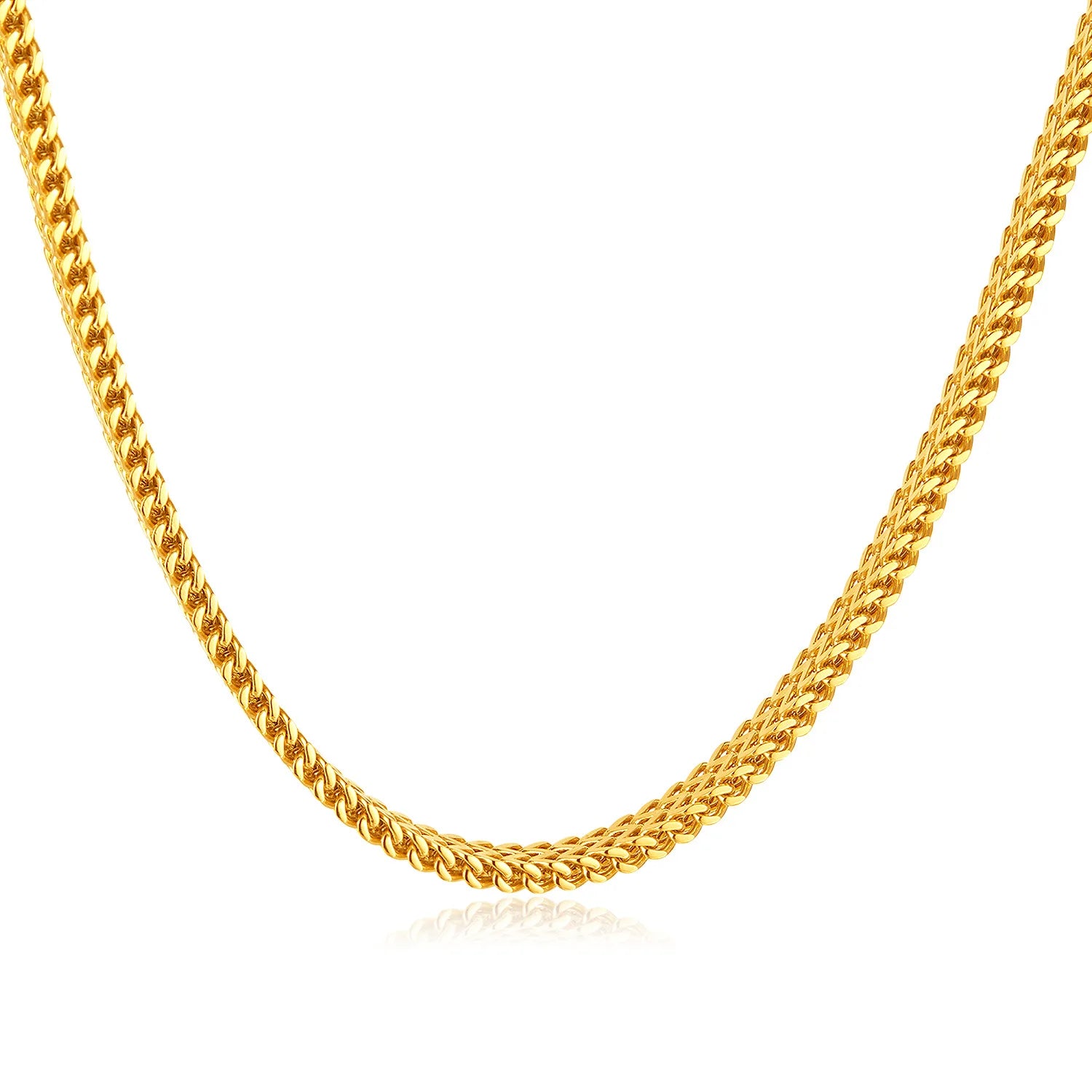 Men's Fashionable Stainless Steel Cuban Chain Charm Necklace Classic Gold Plated Claw Setting Trendy Color Weddings Parties