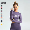 Customizable Lightweight Women's High Waistband Gym Training Tops Breathable Yoga Activewear for Workout Fitness Crop