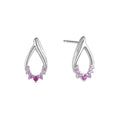 Fashion Women Jewelry Big Oem Design Teardrop Shape Zircon Mirco Pave Earrings Silver 925 for Girls