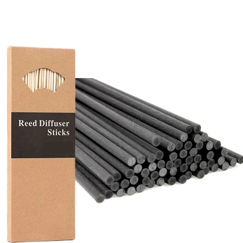 3mm 4mm 5mm 6mm Fiber Reed Diffuser Sticks Custom Air Freshener Stick Fragrance Diffuser Aroma Reed Diffuser Black Fiber Stick