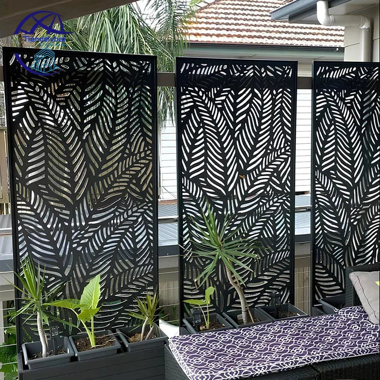 Laser Cut Metal Fence Custom Made Exterior Fencing Waterproof Fencing Laser Cut Metal Outdoor Decoration