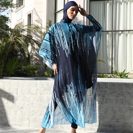 2024 New Arrivals Islamic Clothing Fashion Swimwear Clothing Summer Muslim Hijab Long Sleeve Modest Islamic Swimwear