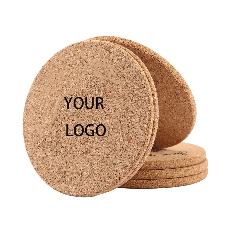 Wholesale Eco-Friendly Customized Printing Cork Coasters Recycled Blank Car Coaster Cup Mat