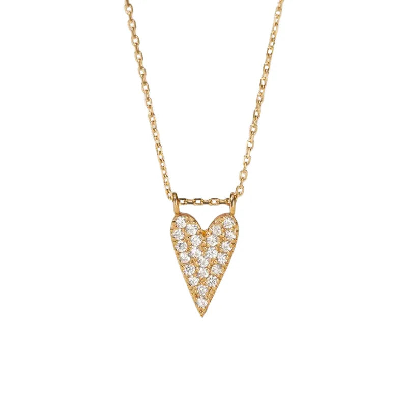Exquisite Light Luxury Elegant Custom Chain 925 Sterling Silver Fine Jewelry Heart Shape Necklaces for Women