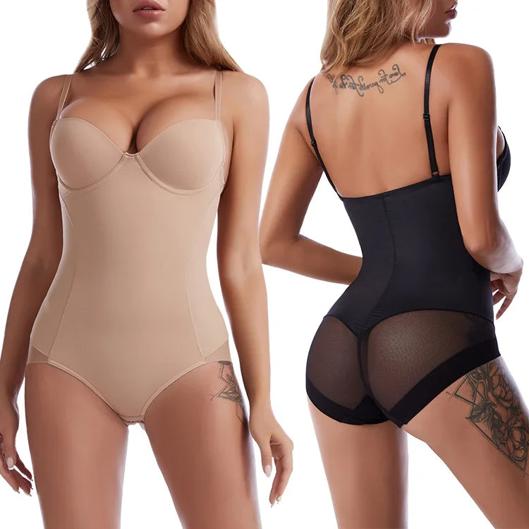 Sexy Bodysuit Shapewear With Bra Women Tummy Control Body Shaper Push up Underwear Slimming Bodysuit