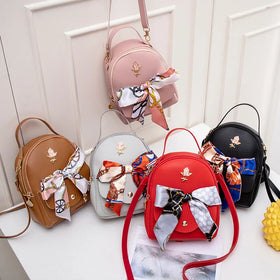 New Style Scarf Single Shoulder Pu Fashion Shell Mobile Phone Purse Crossbody Leather Hand Bags Women Purses