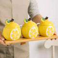 Creative Green Pepper Ceramic Seasoning Pot Three Piece Set