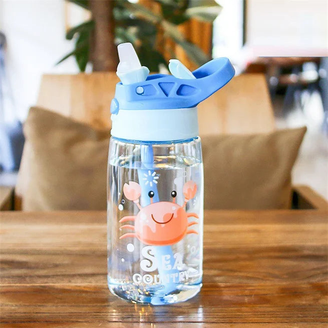 Wholesale Custom Products Adorable Colorful School Plastic Drinking Water Bottle Sport Water Bottle