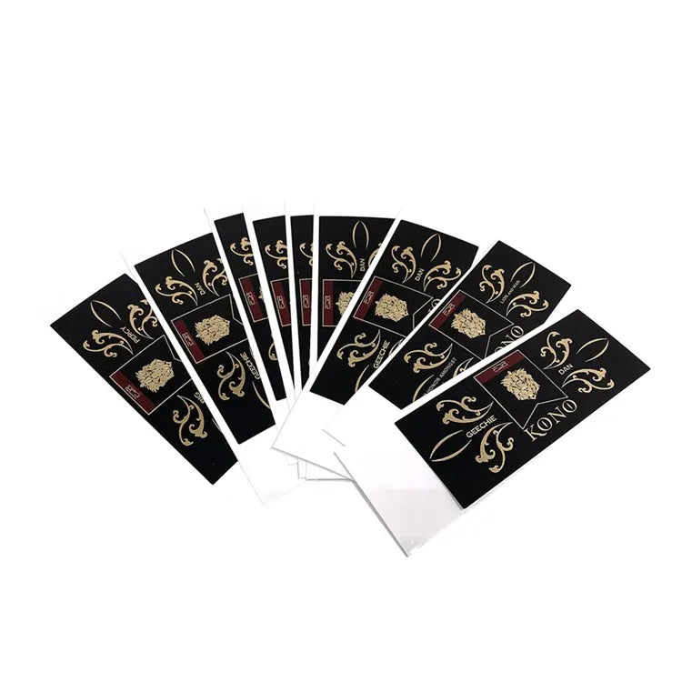 Custom Gold Foil Supplement Labels Maker Adhesive Waterproof Poly Product Label Stickers Perfume Cosmetics UV Printing Custom