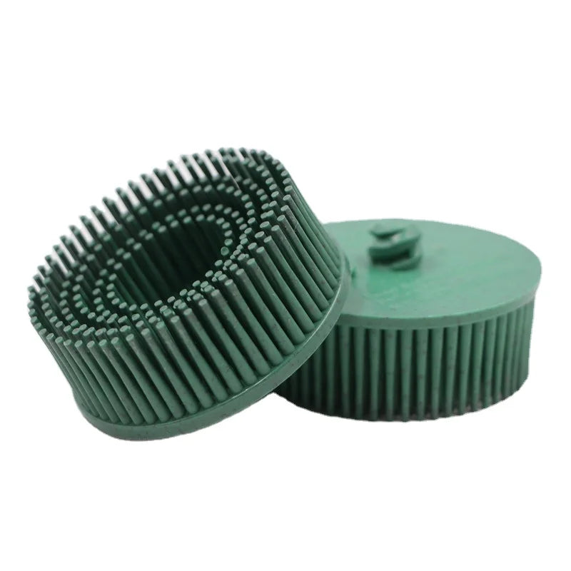 2 Inch 50mm Ceramic Abrasive Green Bristle Disc Quick Change Nylon Polishing Wheel for Metals and Woods OEM Customizable