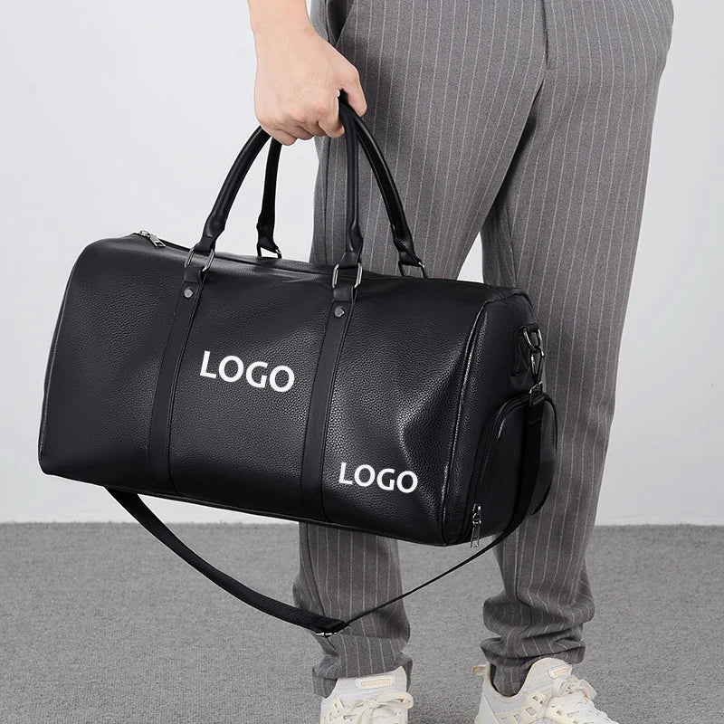 OEM Waterproof Sports Duffel Bag | Lightweight PU Leather Weekender | Custom Branded Tote for Fitness & Business Travel