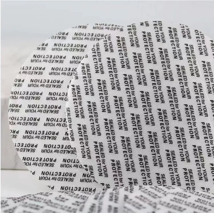 Wholesale Custom Seal Gasket Press Cap Liners Foam Induction Seal Safety Tamper Seals Bottles Carton Box PS Plastic Caps 40mm