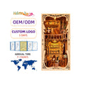 Hamaileon DIY 3D Wooden Puzzle Book Nook Kit Bookshelf Insert Decor with Gorgeous Wardrobe for Dollhouse Gifts for FamilyFriend