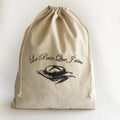 Custom Logo Reusable Large Drawstring Cotton Linen Drawstring Food Bags for Coffee Bean Grain