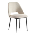 Factory Price Cotton and Linen Open Back Cafe Home Restaurant Dining Chairs