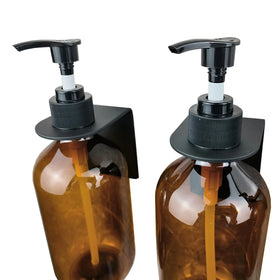 Modern Self Adhesive Stainless Steel Liquid Soap Dispenser Holder Liquid Soap Holder Wall Mount Shampoo Dispenser Holder