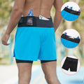 Double Layer Quick Dry Gym Workout Shorts Men Lightweight Sports Running Shorts Mens Athletic Shorts