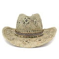 Photography Styling Fashion Handmade Western Cowboy Straw Hat Women Men Summer Outdoor Travel Beach Visor Sun Hats