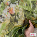 Designs #43-#72 Digital Printing Pure Soft Silk Chiffon Fabric 6m/m 140cm Beautiful Breathable Trendy for Lady Shirt Scarves