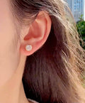 Custom Qinglong Jewelry 14K Gold Romantic Stud Earrings IGI 0.5CT Lab Diamond D VS Brilliant Cut Unisex Factory Wholesale Price