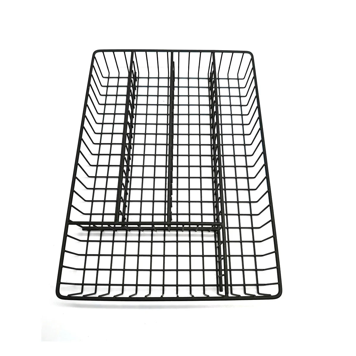 5-Gird Kitchen Silverware Storage Metal Utensil Cutlery Tray In-Drawer Home Kitchen Organizer Cheap Metal Wire Storage Trays