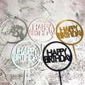 Acrylic Cake Topper Party Table Dessert Decorated Happy Birthday Party Cake Toppers Hot Sale Cake Decoration XQ277