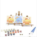 Wholesale Most Popular Diy Paint by Numbers for Kids Cartoon Anime Art  Children Boys Girls Students 20x20cm with Frame