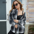 Wholesale Custom Woolen Check Shirt Jacket Casual Fashion Warm Autumn Jacket Woolen Jacket