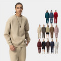 Custom Street Fashion Wear 350g Crewneck Oversized Unisex Blank Sweatshirt Pullovers Hoodies Customizable logo