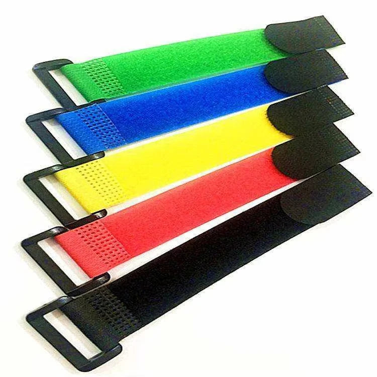 Nylon Fastener Velcroes Cable Tie Nylon Custom Hook and Loop Strap Cable Tie Cinch Strap Buckle Velcroes
