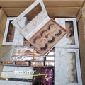 25mm Wispy Dramatic Thick Fluffy 3d Eyelashes 100% Real Mink Eyelashes Real Mink Fur Lashes With Packaging Box