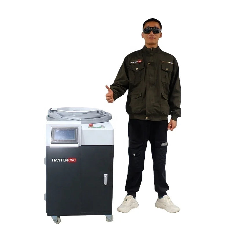 HANTENCNC Continuous Laser Rust Removal Machine 1000W 2000W 3000W Stainless Steel Oil Stain Removal Laser Cleaning Machine