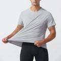Printed Custom Quick-drying Breathable Fitness Training Running T-shirt Men's Solid Color T-shirt Wholesale
