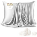 100% Mulberry Silk Pillowcase 51*76cm Grade 6A Cooling Silk Pillowcase Hidden Zipper