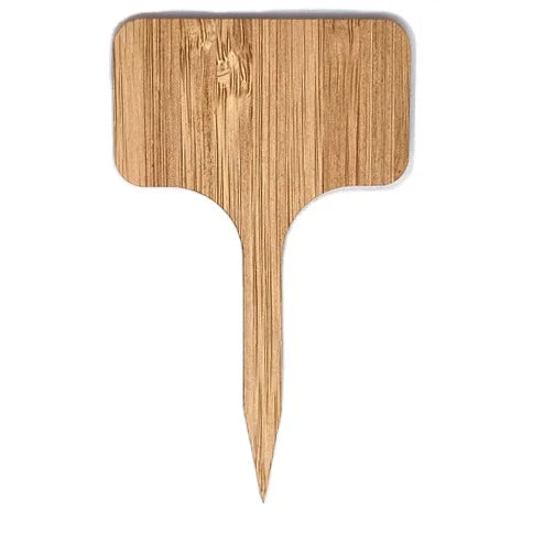 T-Shaped Bamboo Wooden Plant Label with Natural Color and Simple Style for Garden Supplies