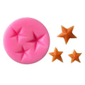 XGY39 3 Hole Star Shape Silicone Chocolate Mold Cake Decorating
