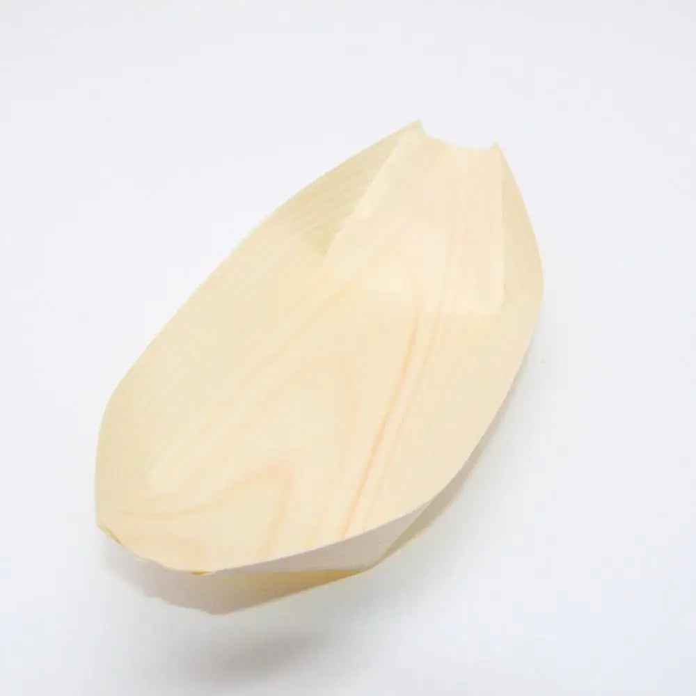 Disposable Eco-Friendly Wood Sushi Boat Serving Tray Sustainable 1 Carton Everyday Sustainable 1 Carton Everyday Sushi Tools