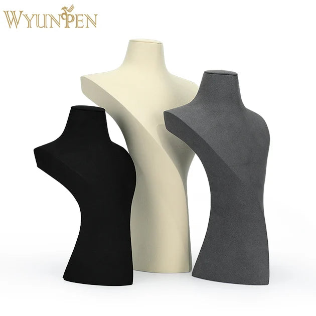 WYP  Jewelry Display Stand Microfiber Model Necklace  Display Props