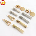 New Style Zinc Alloy Garment Zip Slider Brand Logo Custom Metal Zipper Puller for Clothes