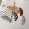 Supplies Travel Daily Use  Moon Round Marble Tortoise Hair Combs Hair Bulk Acetate Pocket Comb