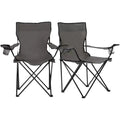 WOQI Customizable Lightweight Folding Beach Chair with Cup Holder and Armrest Durable Indoor & Outdoor Camping Chair Hot Sale