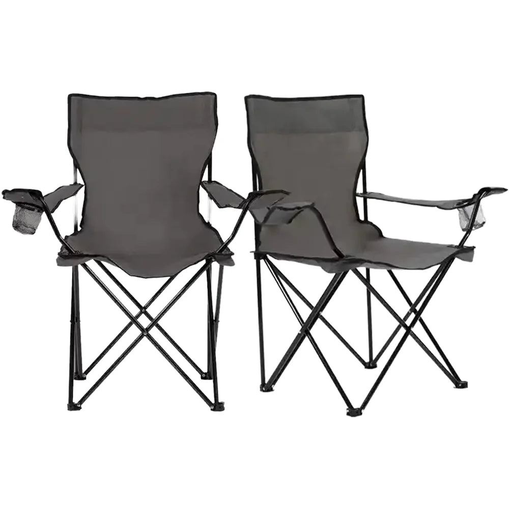 WOQI Customizable Lightweight Folding Beach Chair with Cup Holder and Armrest Durable Indoor & Outdoor Camping Chair Hot Sale