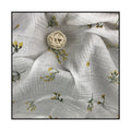 99% Polyester+1% Conductive Filament Combed Double Gauze Printed Crinkle Woven Bubble Fabric 120gsm Tear-Resistant Anti-static